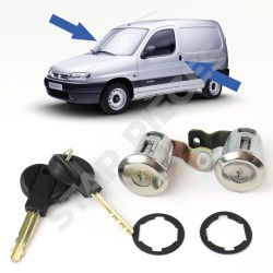 Kit de 2 barillets serrures de porte avant Citroën Berlingo 1 (1996-2008) 4