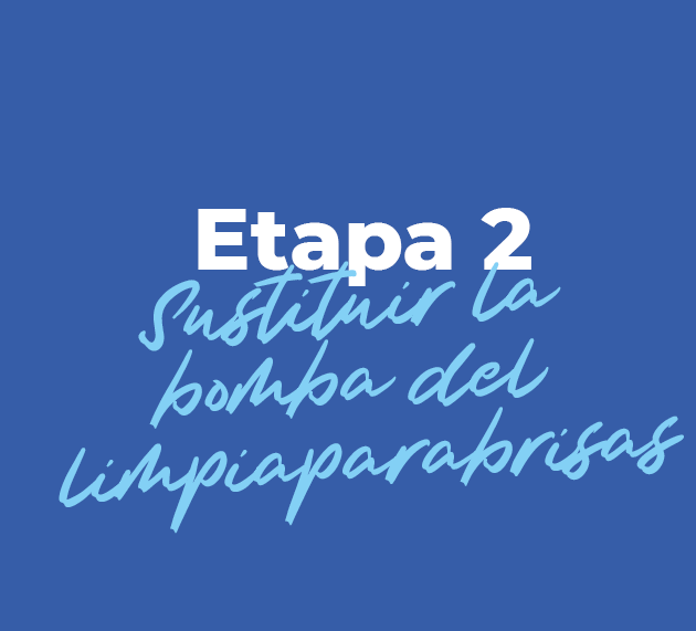 Sustituir la bomba del limpiaparabrisas