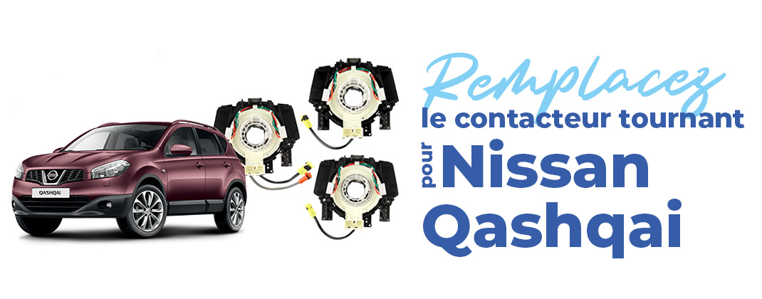 remplacer soi-même le contacteur tournant de Nissan Qashqai
