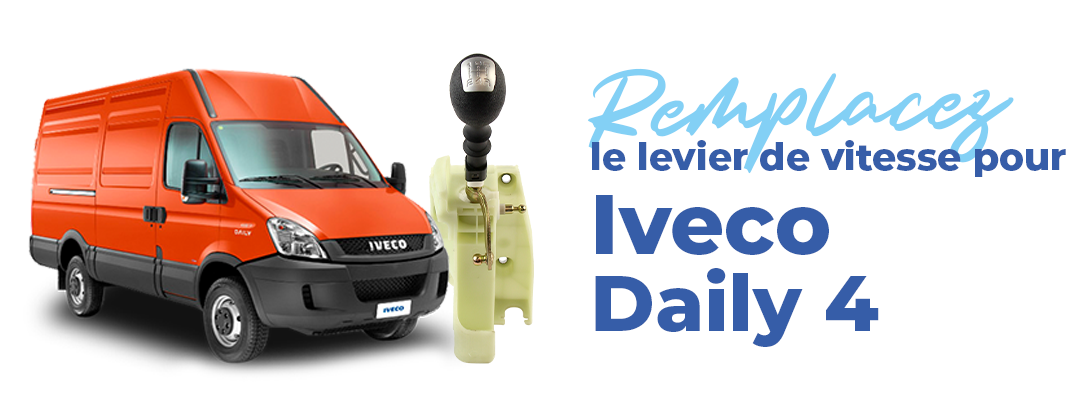 Levier pommeau 5 vitesses + marche arrière avec bloc de fixation pour Iveco  Daily 4