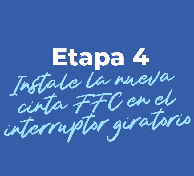 Instale la nueva cinta FFC para el contactor rotativo Scenic 2