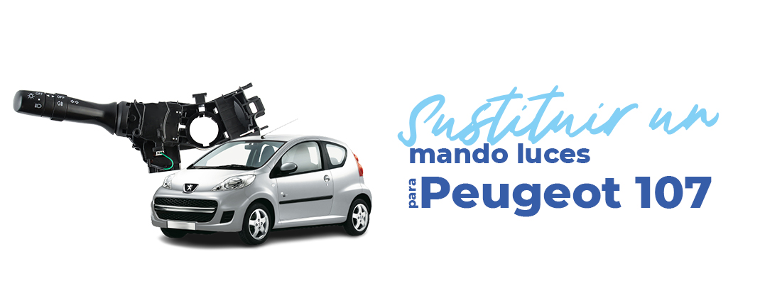 Cambiar un mando luces en Peugeot 107