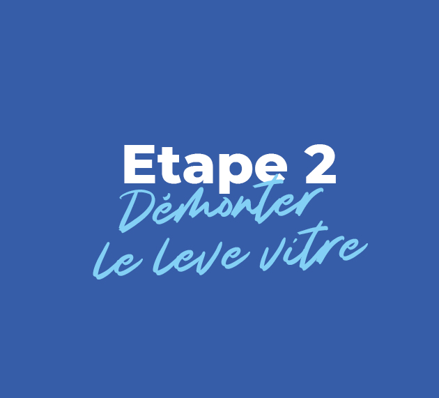etape 2 demonter leve-vitre renault clio 2 3 portes