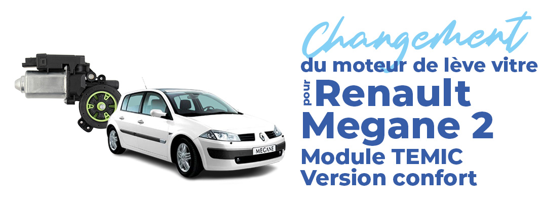 Démonter le moteur module Temic du lève vitre sur Megane 2