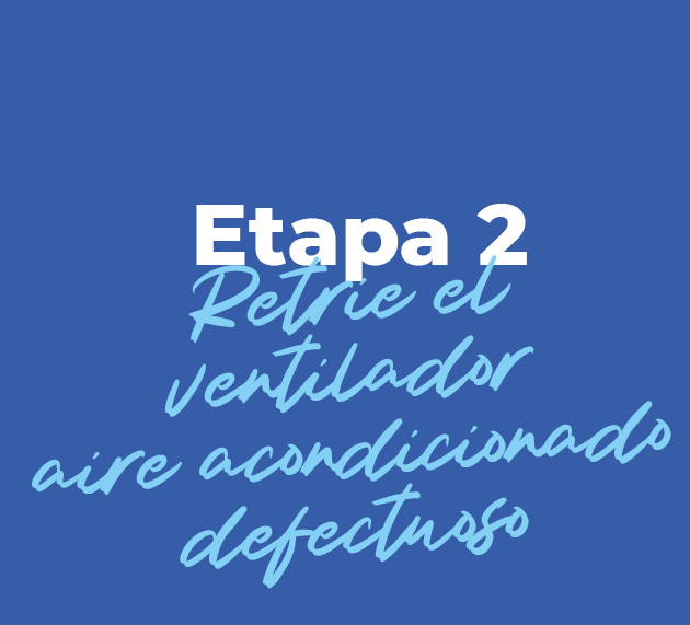 etapa 2 Retirar el ventilador defectuoso de 5008