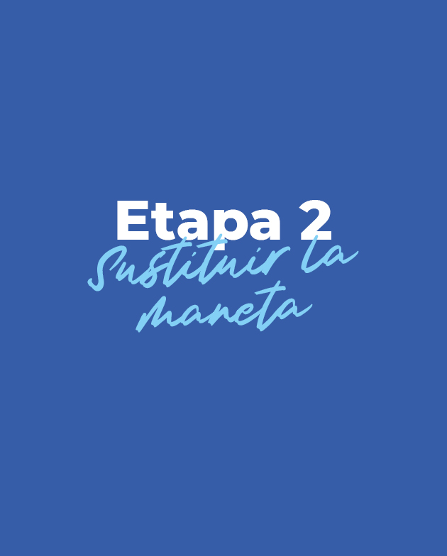 etapa 2 sustituir la maneta defectuoso