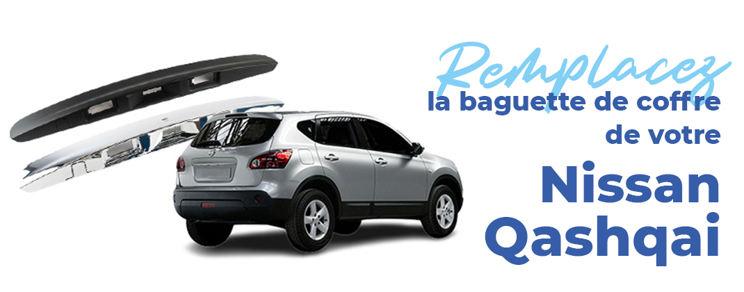 remplacer la baguette poignée arrière de coffre hayon pour nissan qashqai