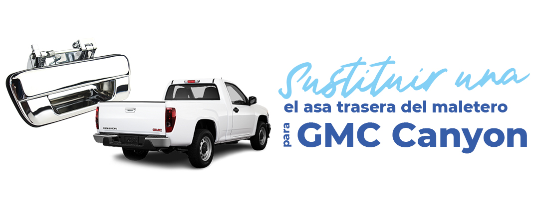 el maneta trasera del maletero de un GMC Canyon es fácil