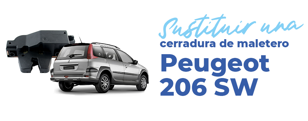 cerradura de maletero para Peugeot 206 sw