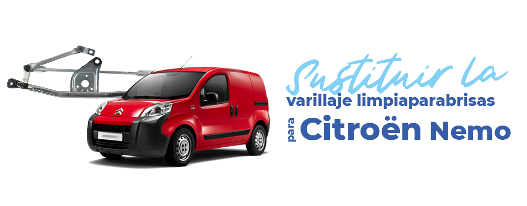 cambiar el varillaje del limpiaparabrisas de su Citroën Nemo