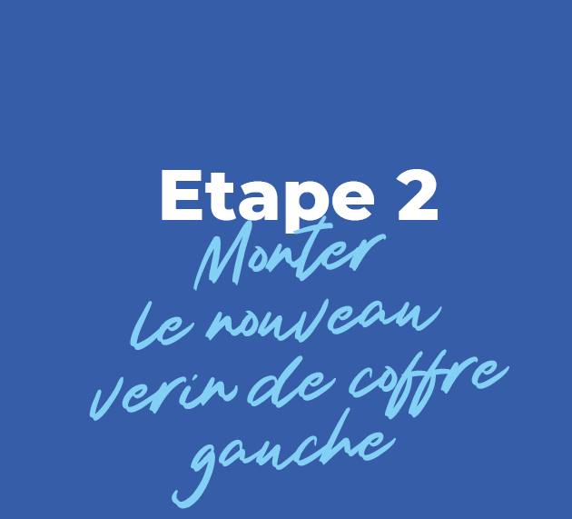 etape 2 monter nouveau verin coffre gauche volkswagen polo 4