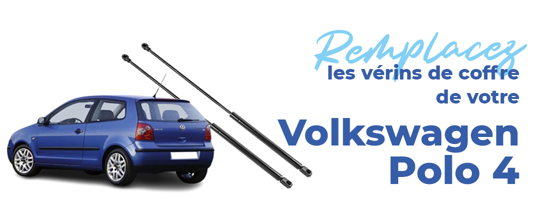 remplacez verin coffre volkswagen polo 4
