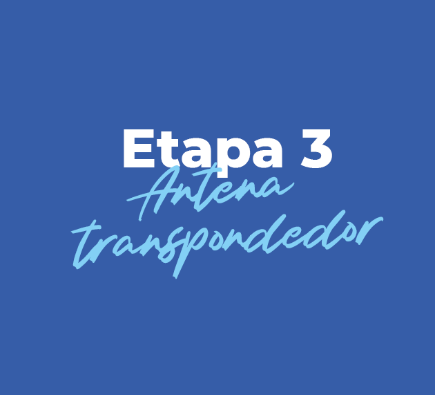 Pegar la antena del transpondedor y volver a montar todo