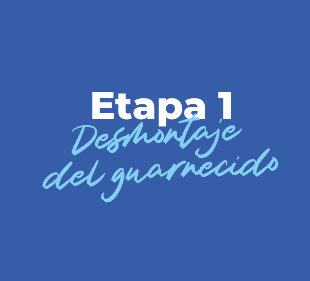 etapa 1 desmontaje guarnecido puerta renault super 5