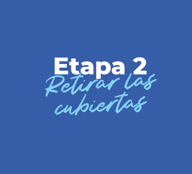 Retire las cubiertas de plástico polo 5