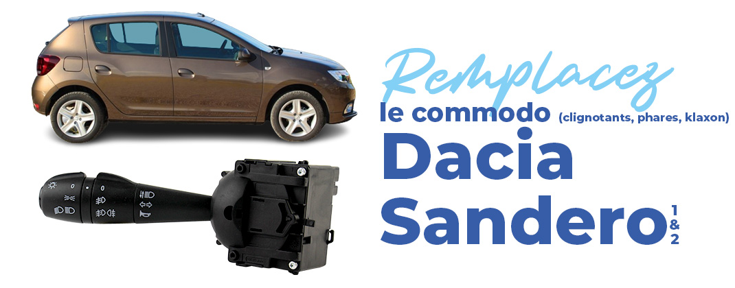 Commodo Phares Feux Clignotants - Dacia Sandero avec