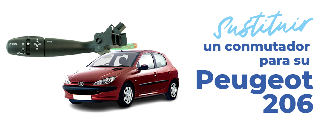 cambiar un mando luces de peugeot 206
