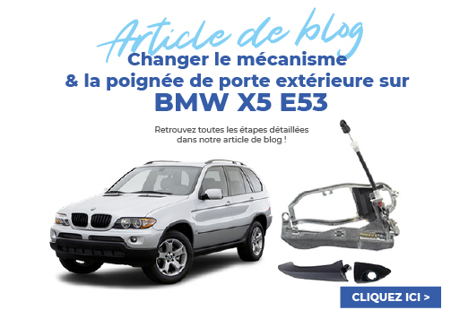 pour BMW E53 X5 2000-06 2 pièces poignée de porte extérieure avant