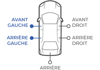Poignée De Porte Intérieure Gauche Hyundai Accent 94-99 / Atos 97-08 - Gris