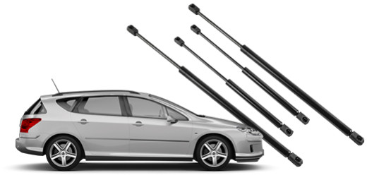 Changez facilement les vérins de coffre de votre Peugeot 407 SW !